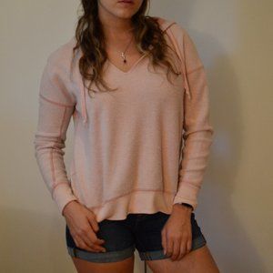 Light pink fuzzy hoodie